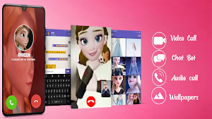 anna & elsa fake call video Screenshot 0
