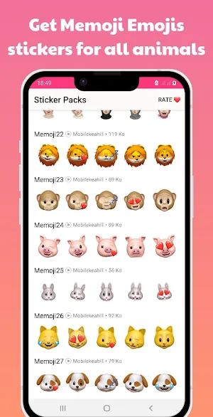 Memoji - Stickers Screenshot 3