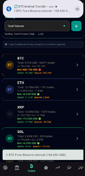 WhaleRadar Screenshot 2