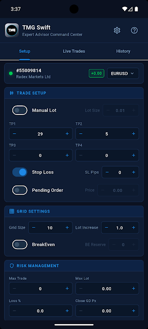TMG Swift Screenshot 2