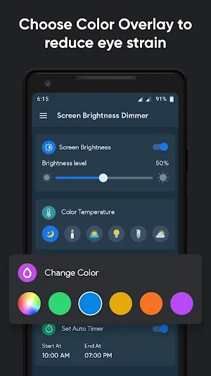 Lower Screen Brightness Dimmer - Night Filter Screenshot 2