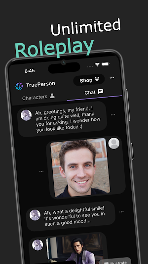 TruePerson: Roleplay AI Chat Screenshot 1