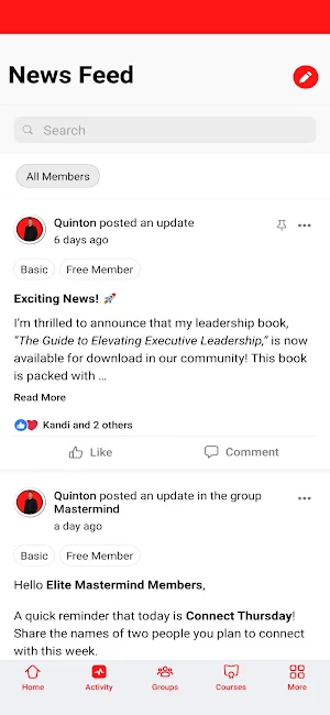 Elite Mastermind Network Screenshot 2