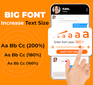 Big Font, Font Size (Big Text) Screenshot 0