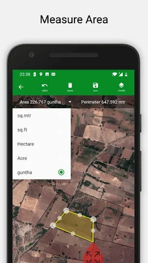 AreaCalc - GPS Area & Length Calculator - No Ads Screenshot 0