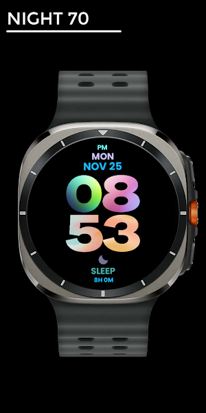 Night 70 - watch face Screenshot 0