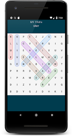 Word Search Wear - Find words on the watch Wear OS Screenshot 3