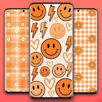 Cute Preppy Orange Wallpaper