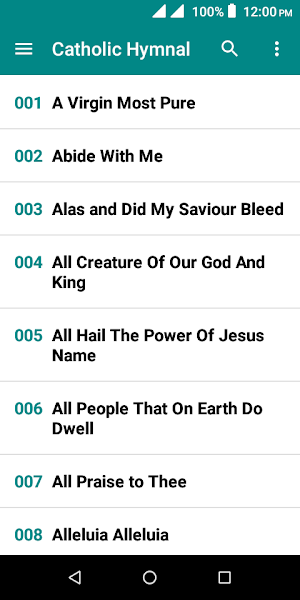 Catholic Hymnal & Prayers Screenshot 2