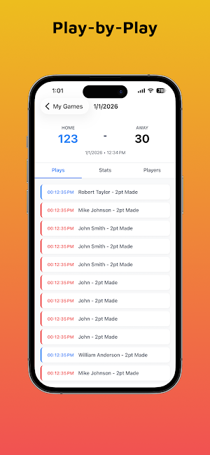 Playboard - Bball Stat Tracker Screenshot 1