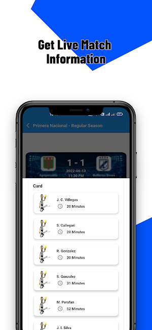 Live Soccer Score fútbol Screenshot 2