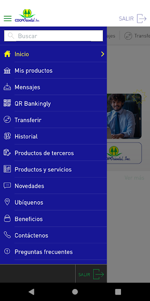 Internet Banking CoopOriental Screenshot 1
