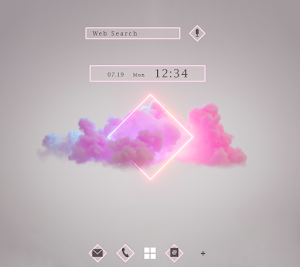 Vibrant Clouds Theme +HOME Screenshot 0