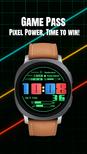 GamePass Pixel Style WatchFace Screenshot 0