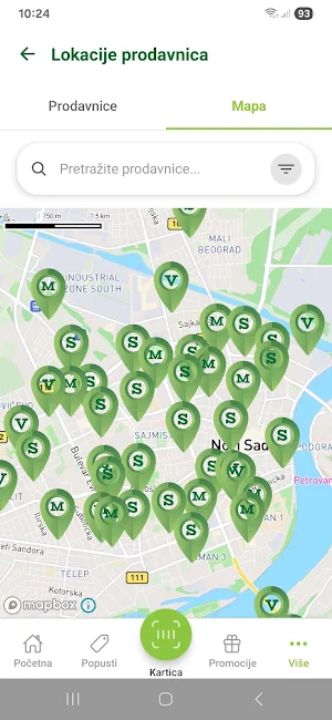 Univerexport aplikacija Screenshot 0