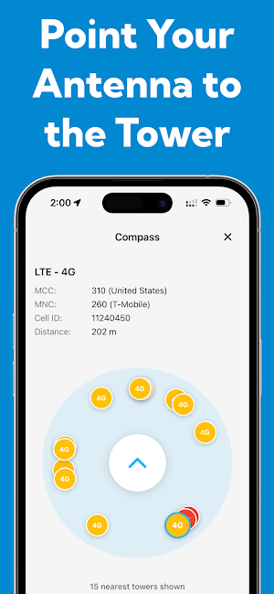 Cellular Towers Locator Screenshot 2
