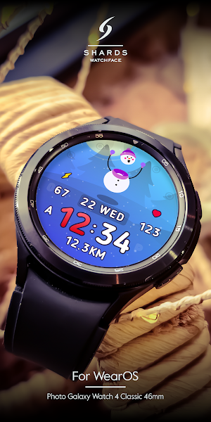 SH008 Watch Face, WearOS watch Screenshot 2