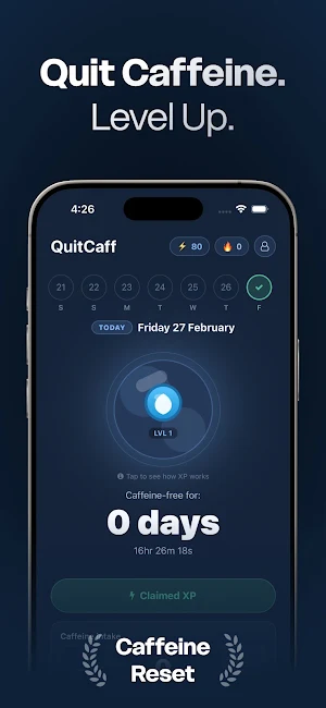 QuitCaff: Caffeine Tracker Screenshot 0
