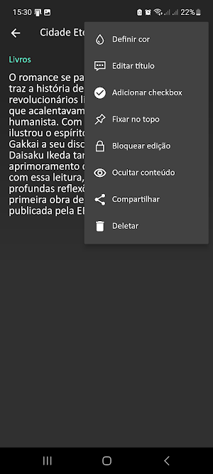 Notas, anotações e lembretes Screenshot 2