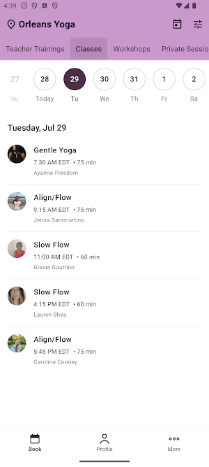 Orleans Yoga Screenshot 1