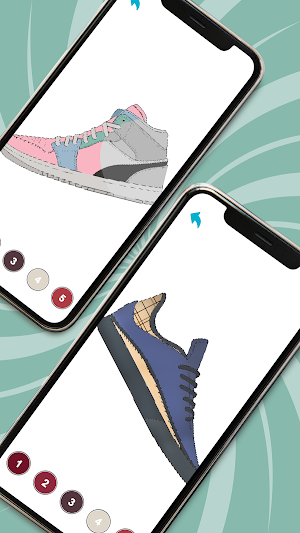 Sneakers Pixel Color By Number Screenshot 3
