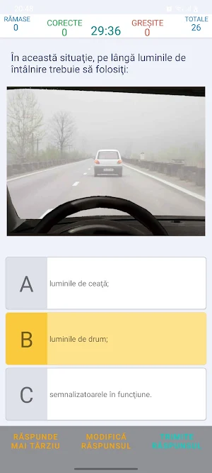 Șofer Auto Chestionare Screenshot 2