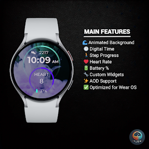 Aqua Nebula - watch face Screenshot 1