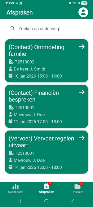 FuneralView Screenshot 2