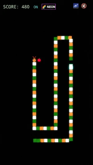 Snake World - Neon Flags Game Screenshot 1