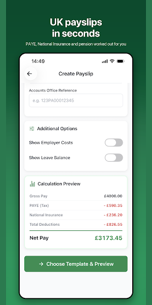 Payslip Generator UK Screenshot 0