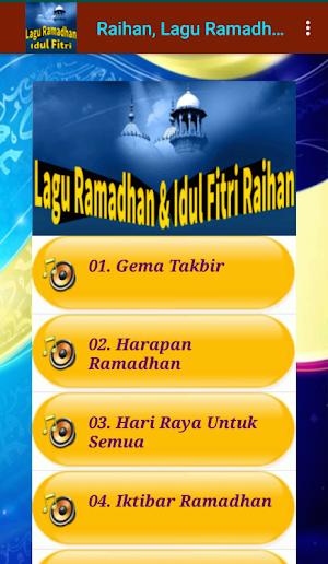 Lagu Ramadhan & Idul Fitri Raihan | Lirik+Ringtone Screenshot 1