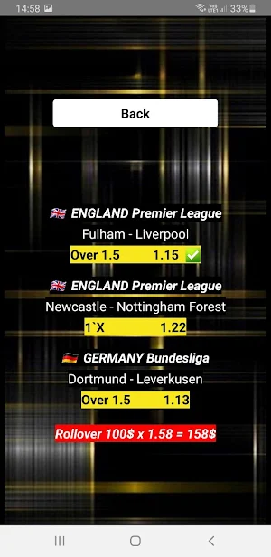 Rollover G Betting tips Screenshot 1