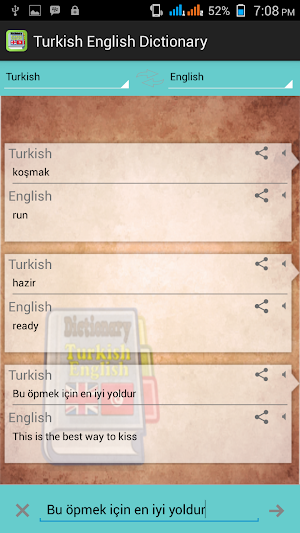 Turkish English Dictionary screenshot 3