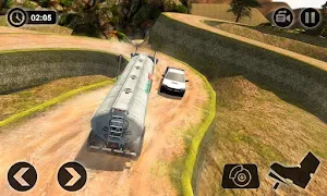 Oil Tanker Truck Driving Simulator: Hill Transport Screenshot 1