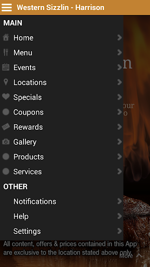 Western Sizzlin-Harrison AR Screenshot 1