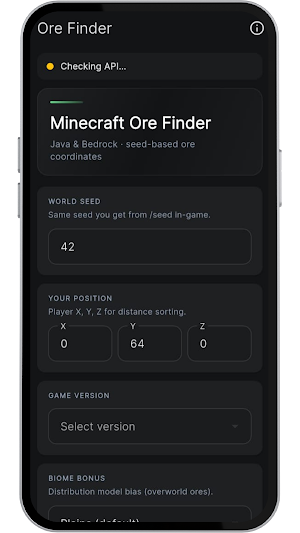 Ore Finder For MC Screenshot 3