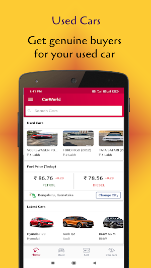 CarWorld: New & Used Cars, Check Prices Screenshot 1