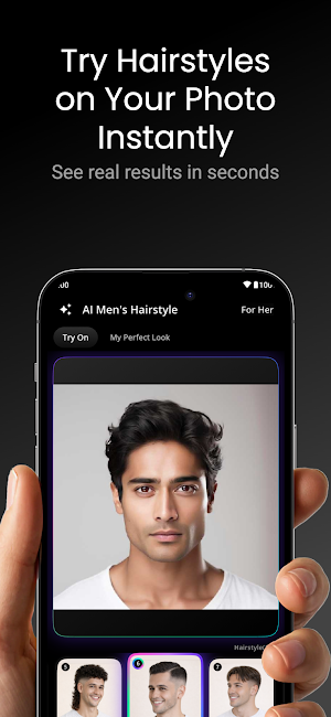 AI Men's Hairstyle: Try On Screenshot 2