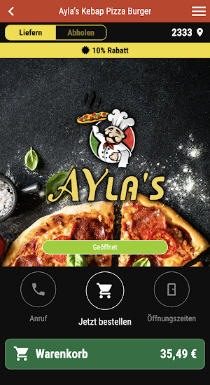 Aylaʼs Kebap Pizza Burger Screenshot 0