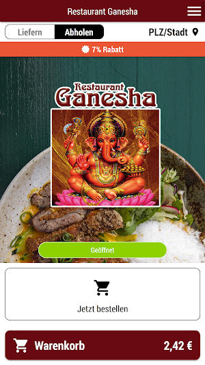 Restaurant Ganesha Screenshot 0