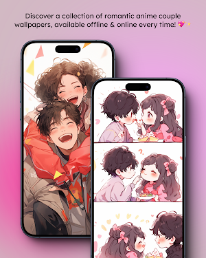 Anime Couple Wallpaper HD Screenshot 2