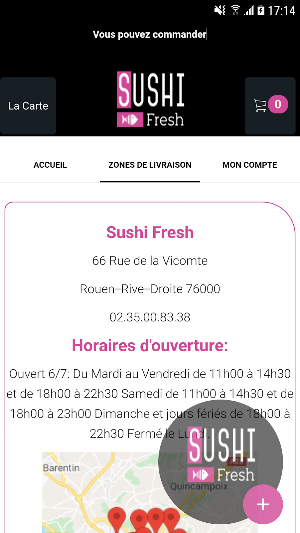 Sushi Fresh Rouen Screenshot 3