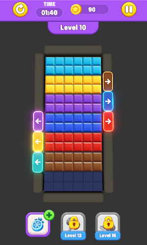 Color Block Neon Jam Puzzle Screenshot 3
