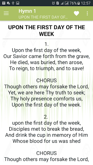 COC English Hymnal Screenshot 1