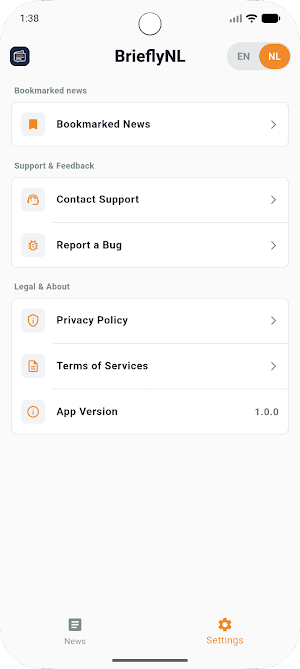 BrieflyNL - Daily News Briefs Screenshot 2