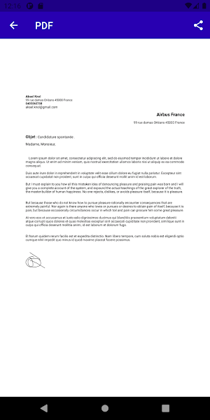 MO - Générateur de  Lettre de motivation Gratuit Screenshot 0