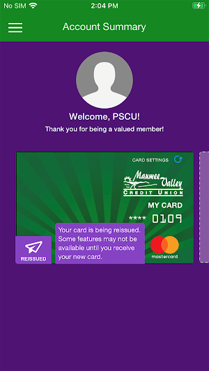 MVCU Debit Screenshot 2
