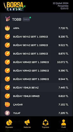 Borsa Tarım Screenshot 1