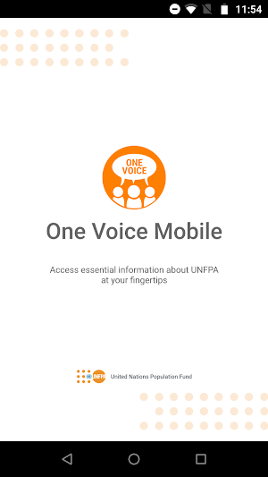 UNFPA One Voice Mobile Screenshot 0