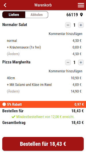 Yamo Pizza Screenshot 2